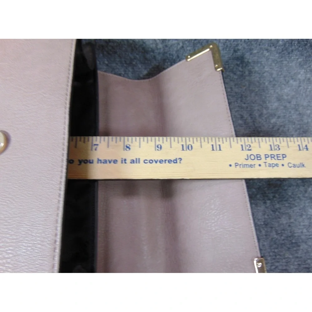 Dune‎ London Satchel Bag Taupe Snakeskin Metallic Crossbody Pouch FLAW READ